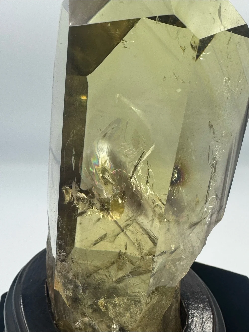 Citrine Point Crystal with Phantom Brazil